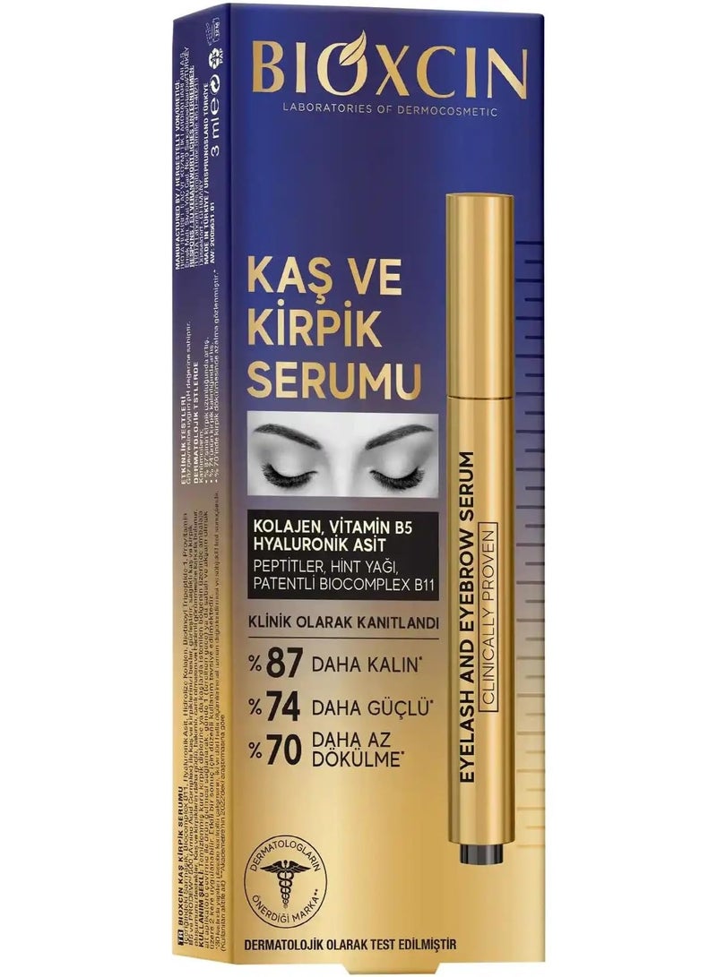 بيوكسين سيروم بيوكسين للرموش والحواجب بالكولاجين وحمض الهيالورونيك لنمو أقوى وأكثر كثافة - Image 5